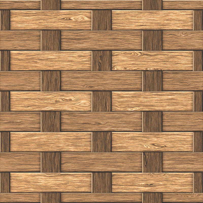 Basket Brown Wood Look Porcelain Tiles