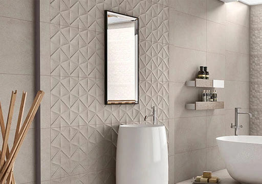 Make Your Small Bathroom Look Bigger by Using Textured Tiles