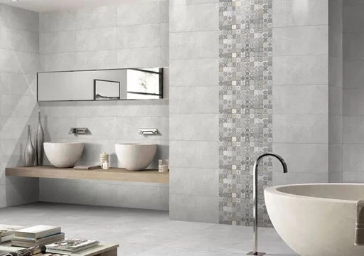 Tile Accentuation Around Curves Creates Visual Flow Tile Accentuation Around Curves Creates Visual Flow