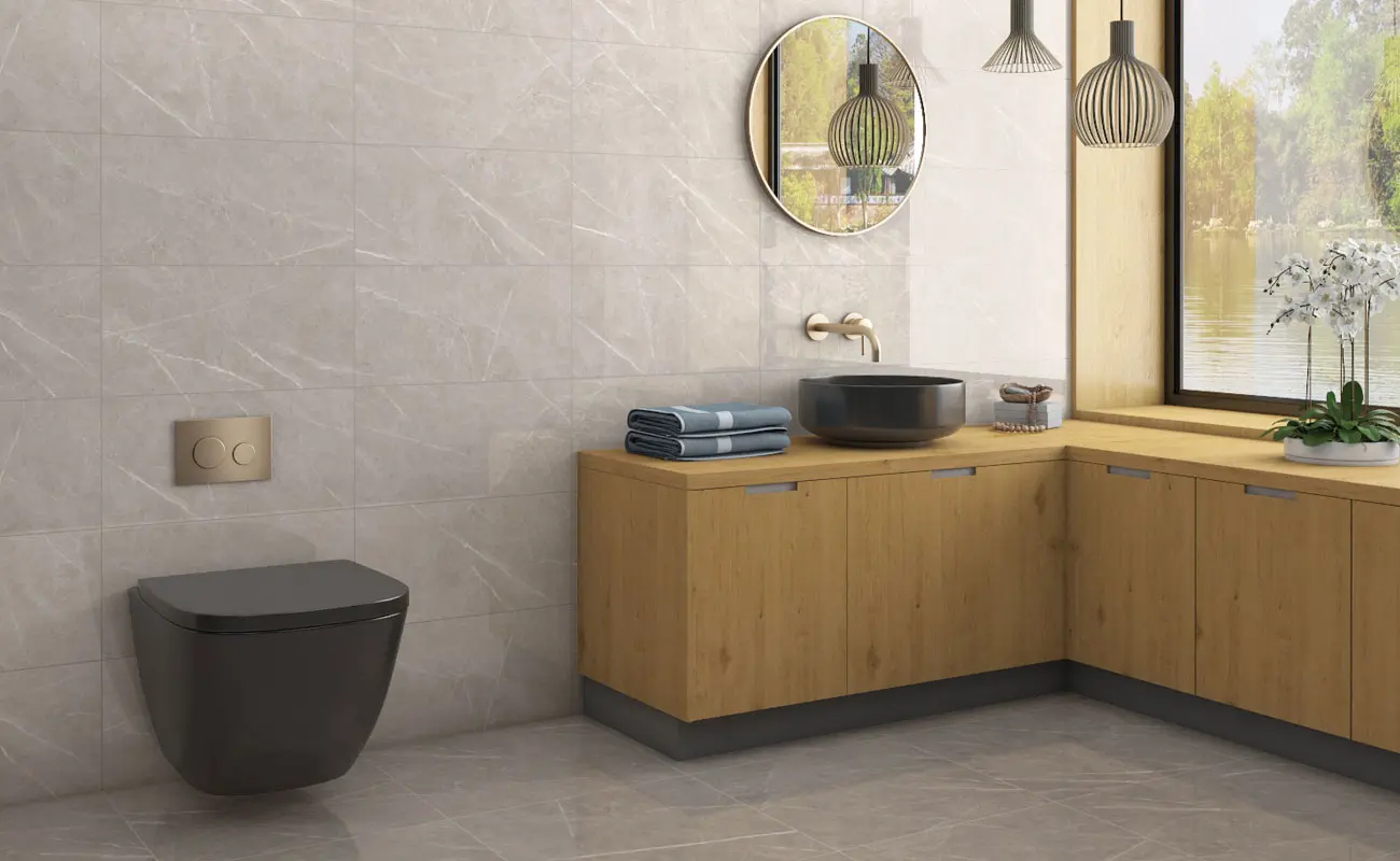 porcelain tile bathroom