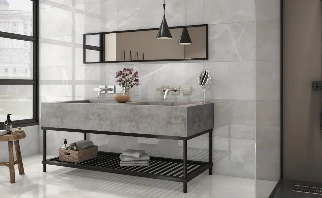 glazed porcelain tile